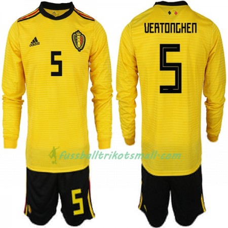 Fußballtrikots Belgien VERTONGHEN 5 Kinder WM 2018 Langarm Auswärts-trikot kaufen